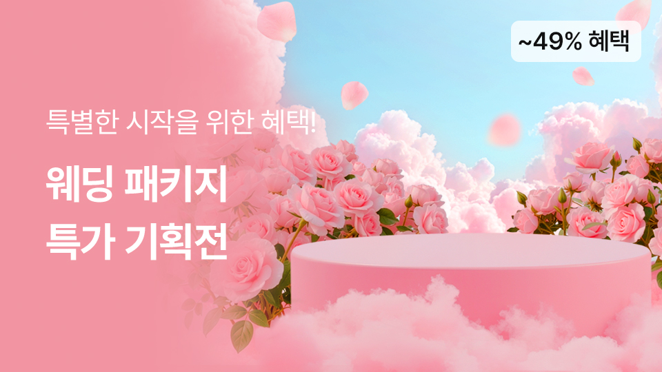 웨딩 패키지 특가 기획전